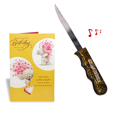 "Musical Card N Musical Knife - Click here to View more details about this Product